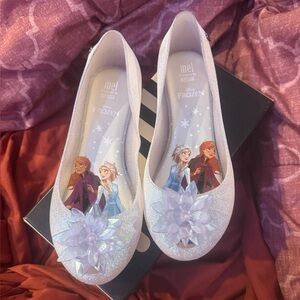 MINI MELISSA + DISNEY Ultragirl Frozen jelly ballerina shoes, Like New
